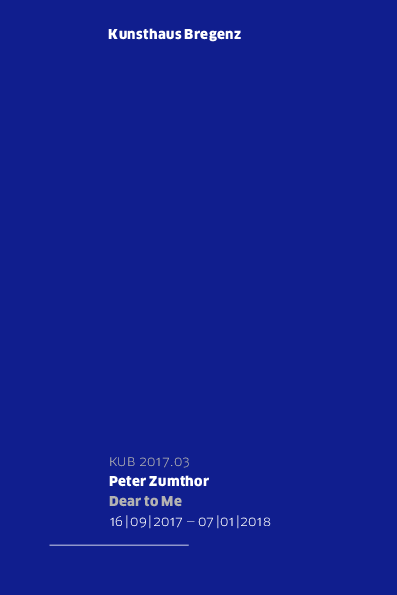Peter Zumthor - Press | Kunsthaus Bregenz